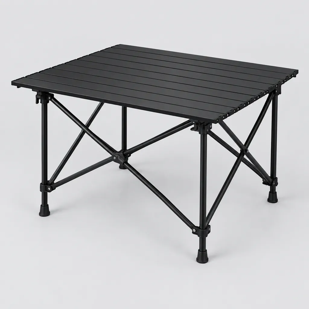 碳钢蛋卷桌 90cm